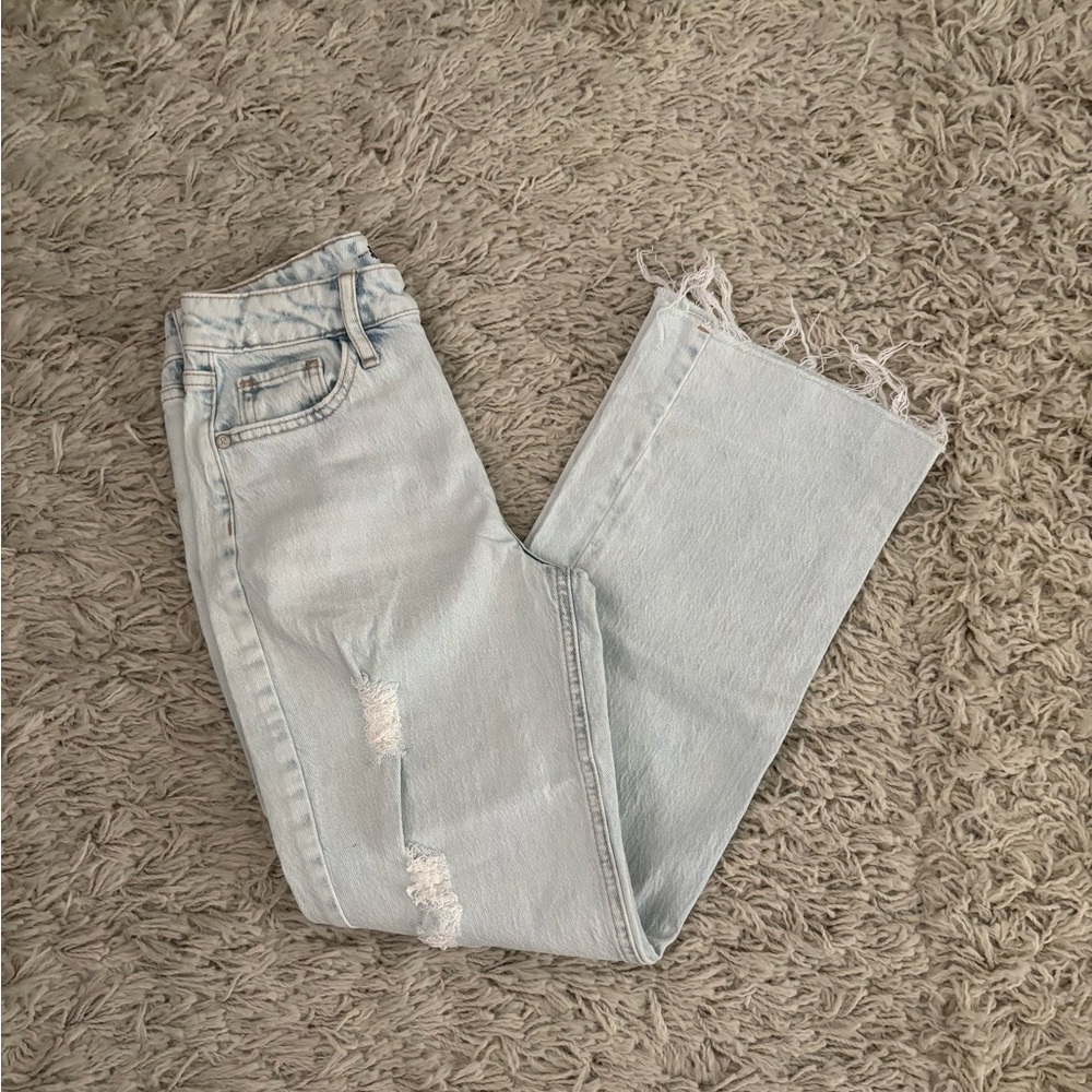 Art Class Light Blue Girls Distressed Jeans Size 10 - Picture 6 of 12